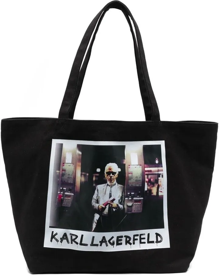 Archives logo-print detail tote bag