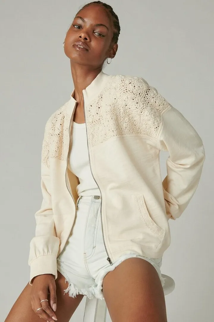 Crochet Trim Cardigan