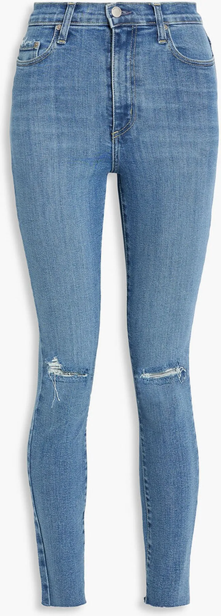 Siren distressed high-rise skinny jeans