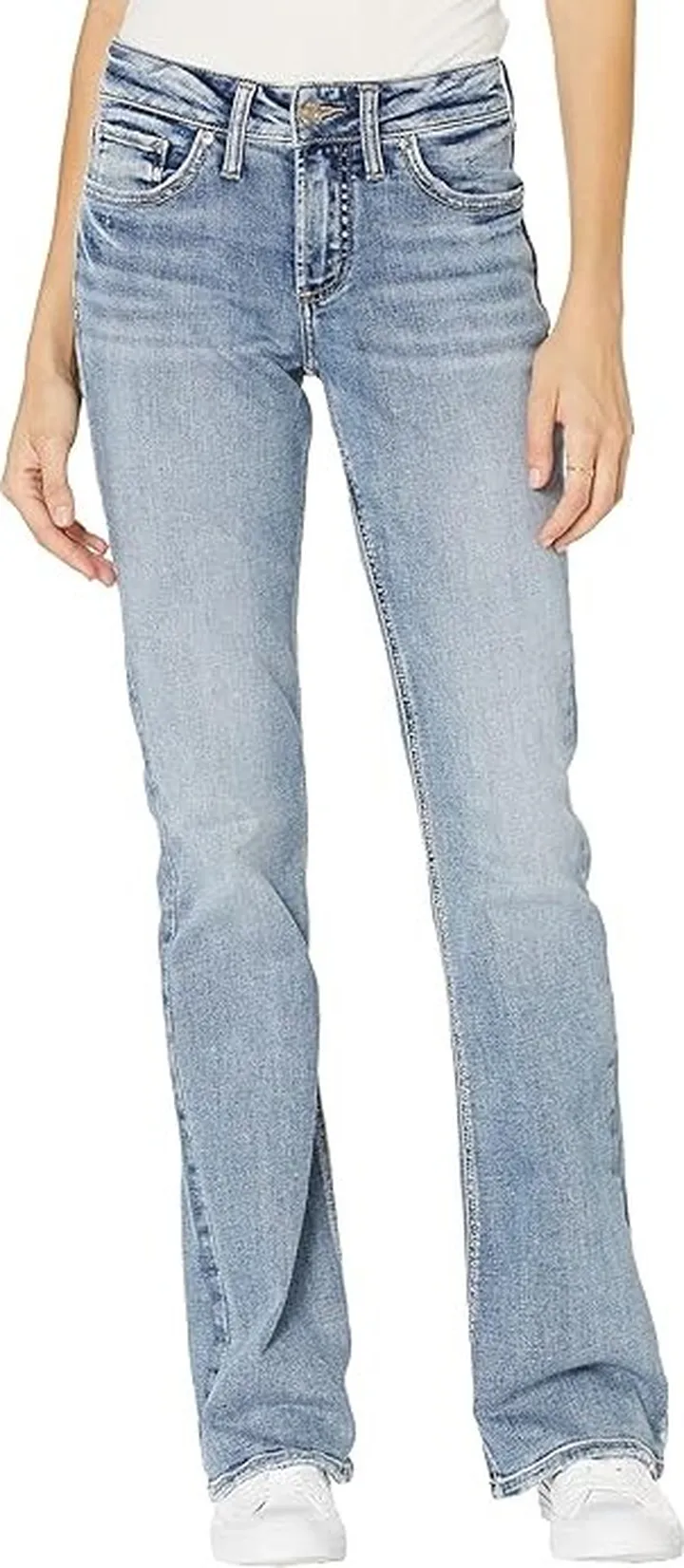 Silver Jeans Co. Suki Mid-Rise Bootcut Jeans L93719EDK261 (Indigo) Women's Jeans