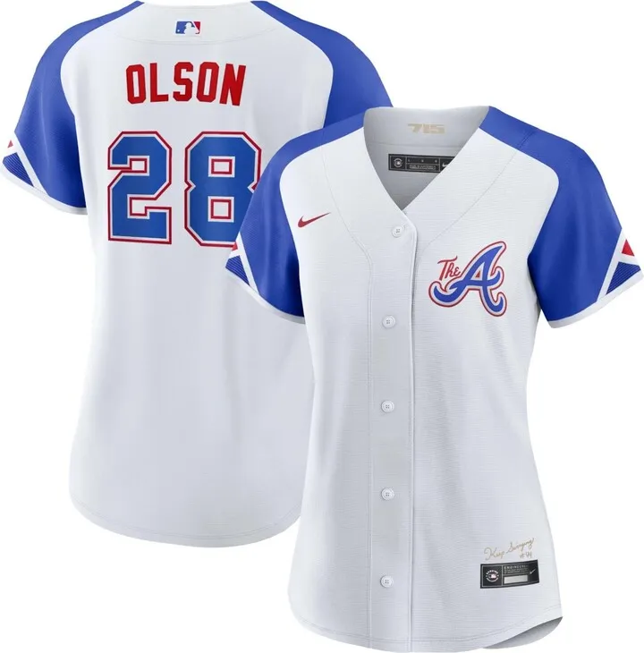 Women's Nike Matt Olson White Atlanta Braves 2023 City Connect Replica Player Jersey