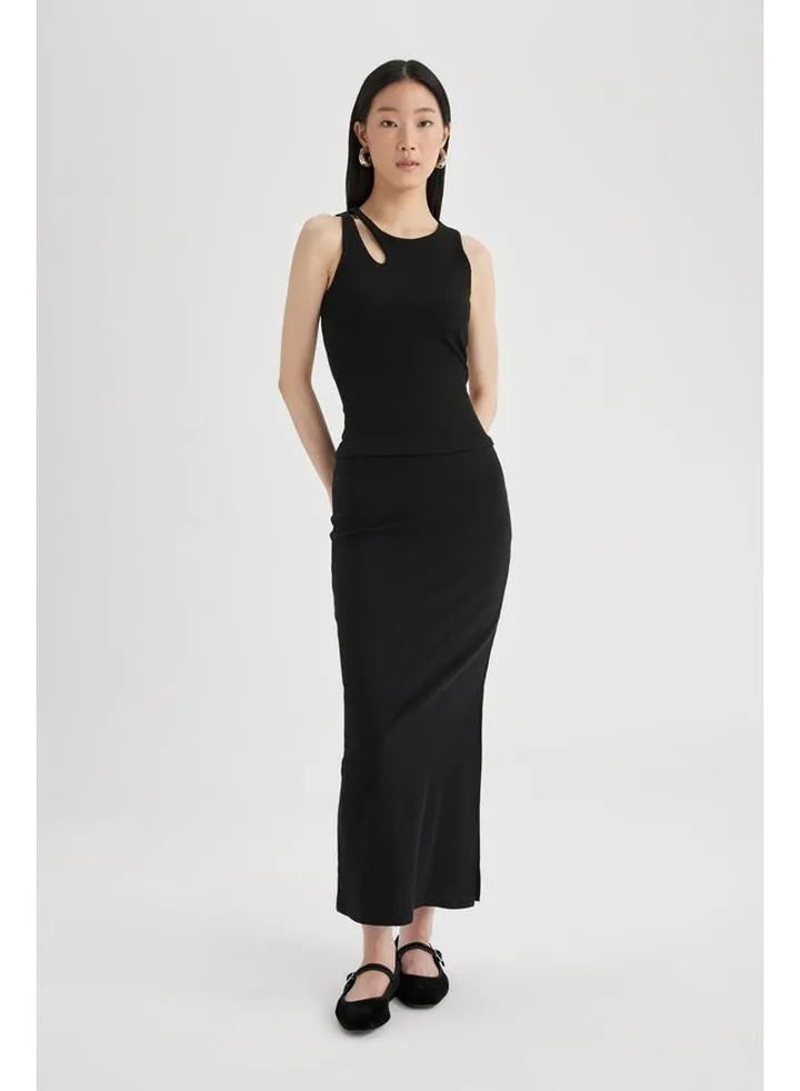 Woman Tube Knitted Skirt