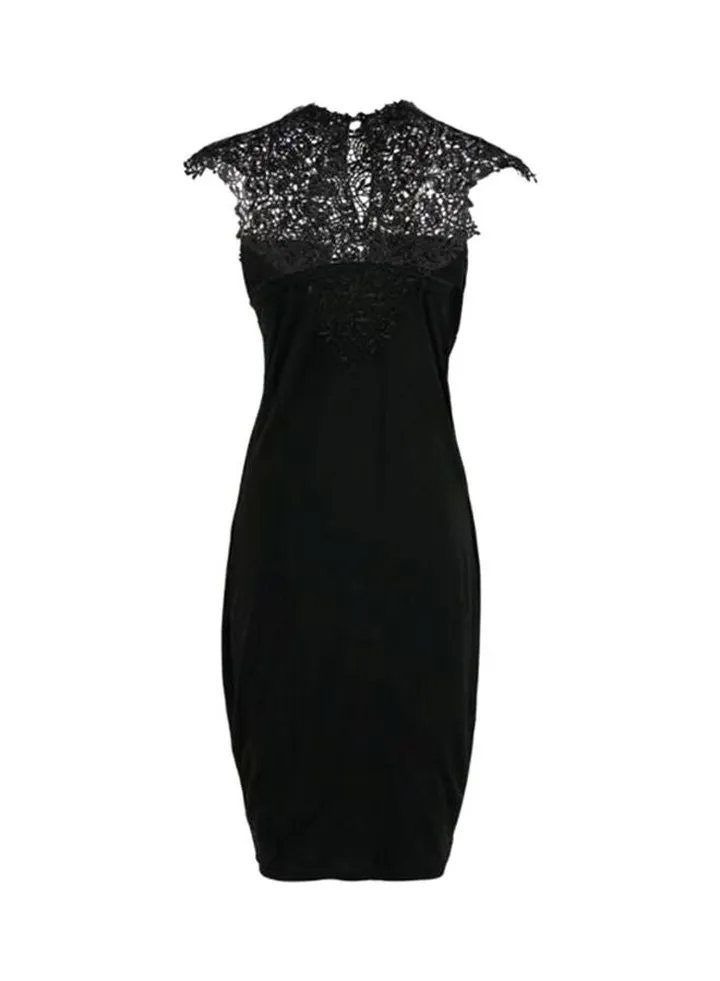 Fashion Lim Sleeveless Dress Black
