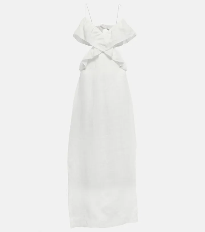 Allegra ramie maxi dress