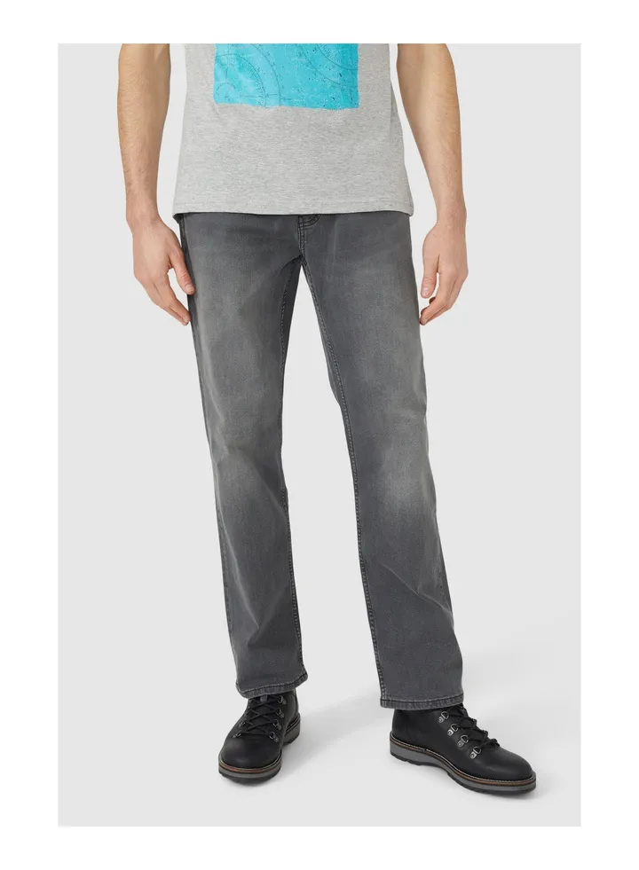 Maine Grey Wash Straight Jean