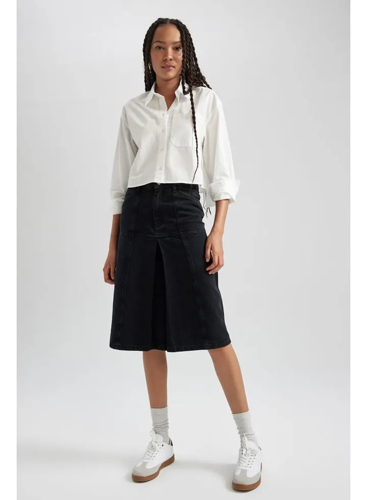 Woman Fashion Fit Denim Skirt