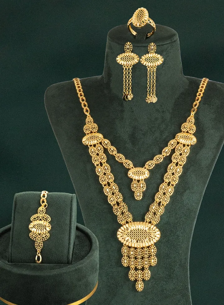Golden Pearls Set with Gold glitter by Khatoon®