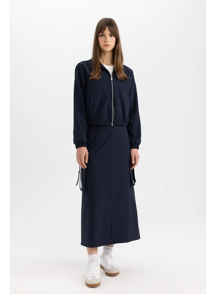 Woman Pencil Woven Skirt