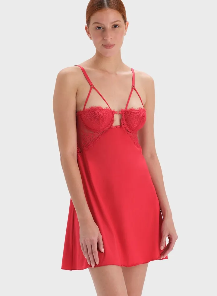 Plunge Neck Night Wear