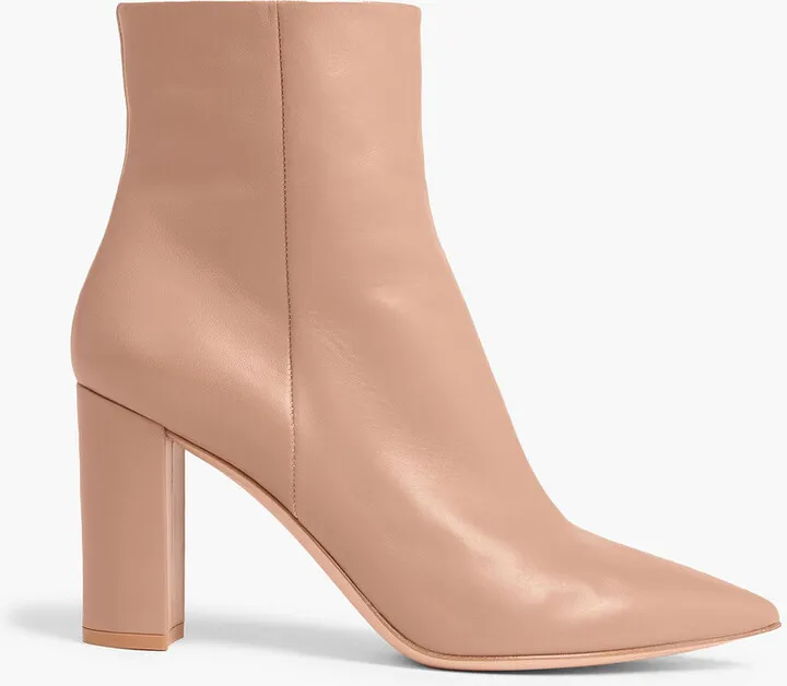 Leather ankle boots