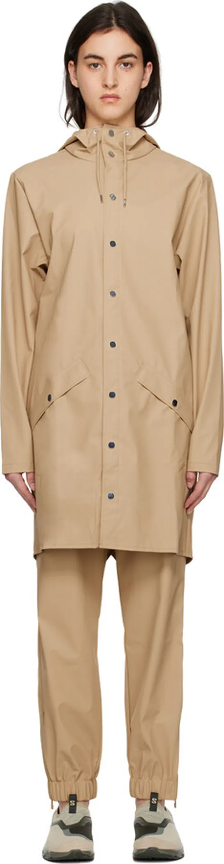 RAINS Beige Long Coat