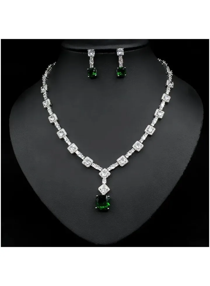 Cubic Zirconia necklace set