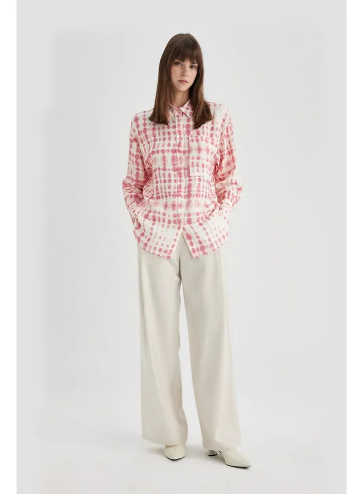 Woman Wide Leg Woven Trousers