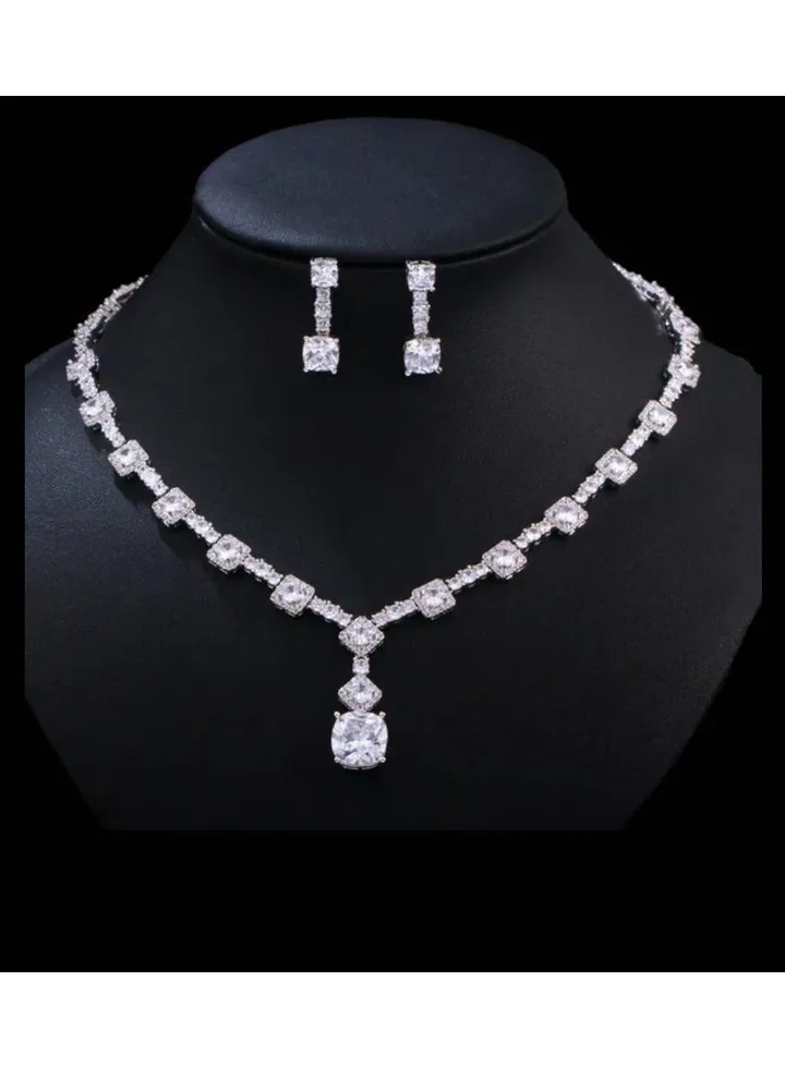 Cubic Zirconia necklace set