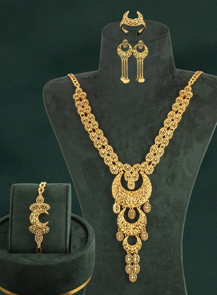 Gulf Moon Set with Golden glitter by Khatoon®
