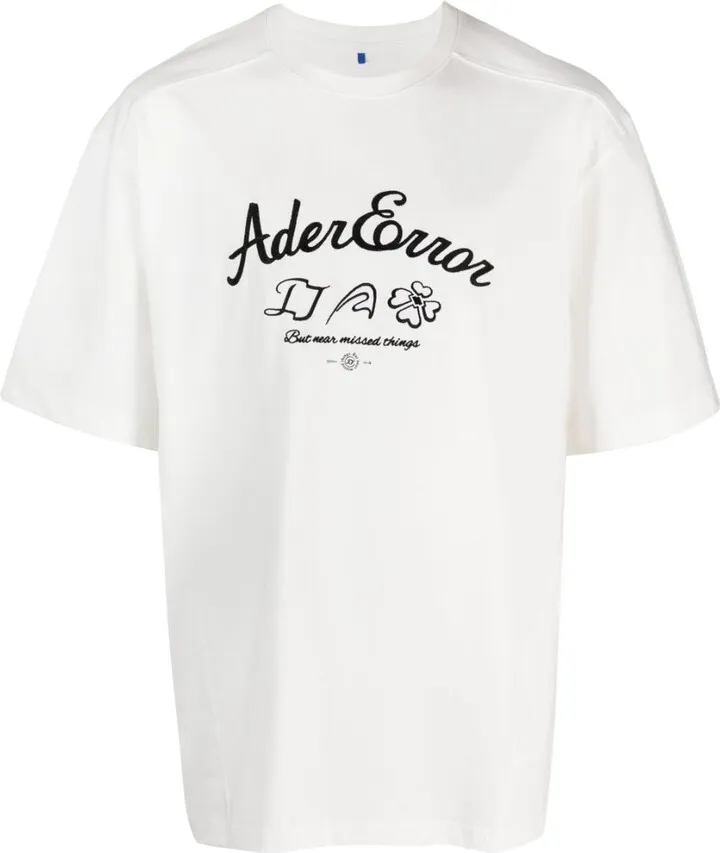 embroidered-logo cotton-blend T-shirt