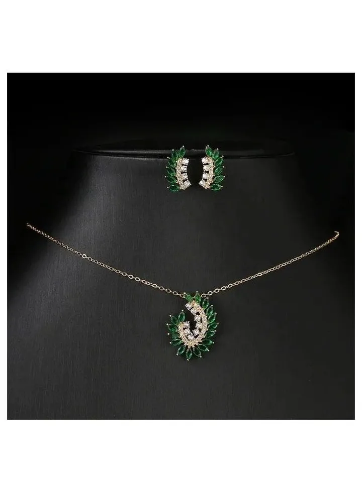 Flower leaf shape necklace