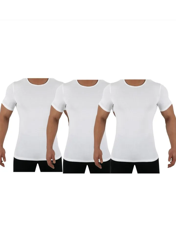 Pack Of 3 T-Shirt Cotton-White