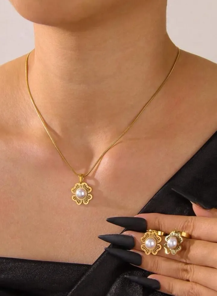 Luxury Necklace & Earrings Jewelry Set For Women