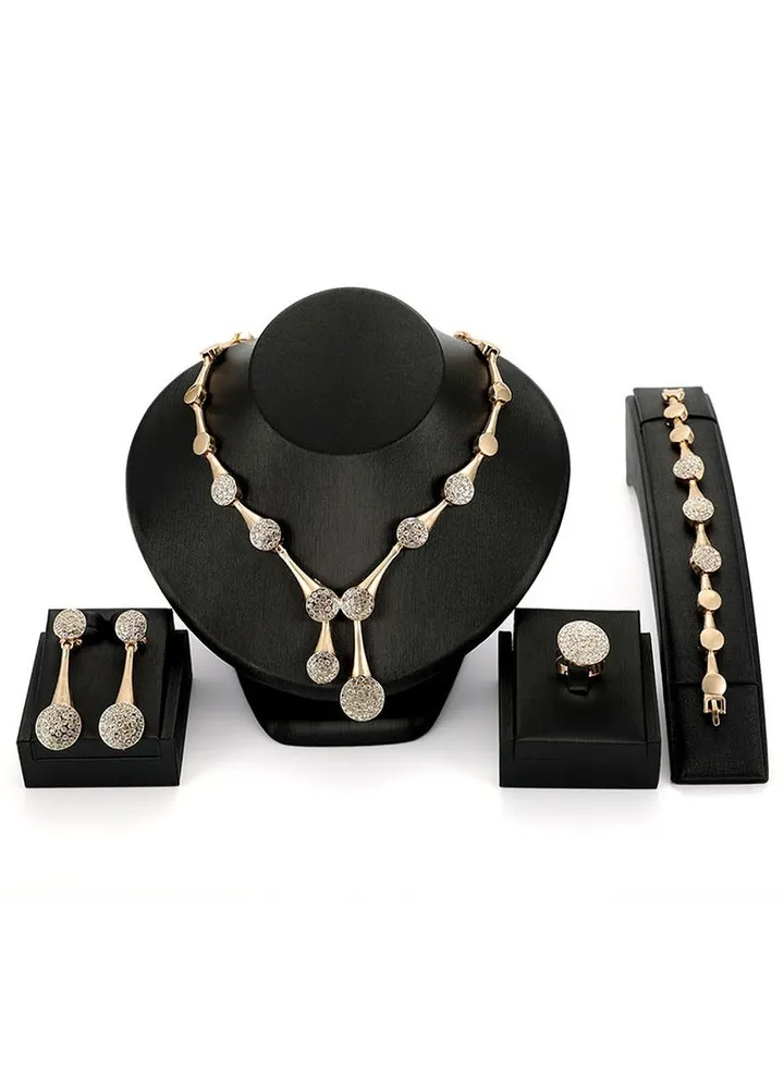 4-Piece Necklace Earring Jewelry Set