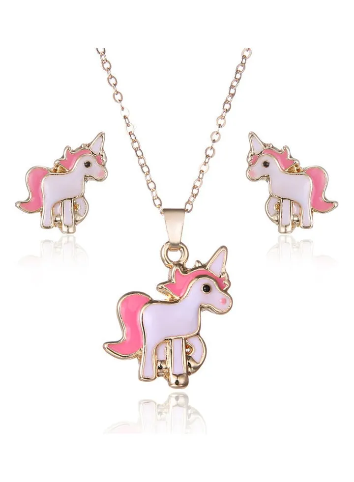 3-Piece Pony Shaped Jewelry Set