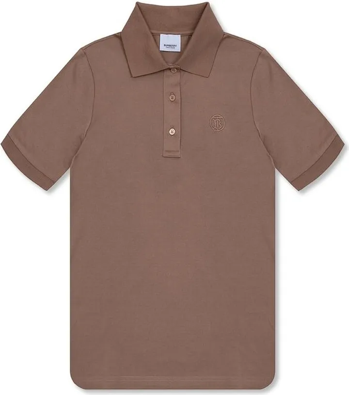 Burberry Logo-Embroidered Short-Sleeved Polo Shirt