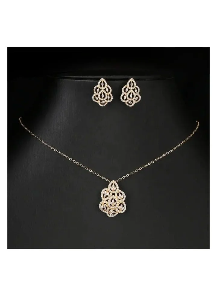 Zirconia necklace set
