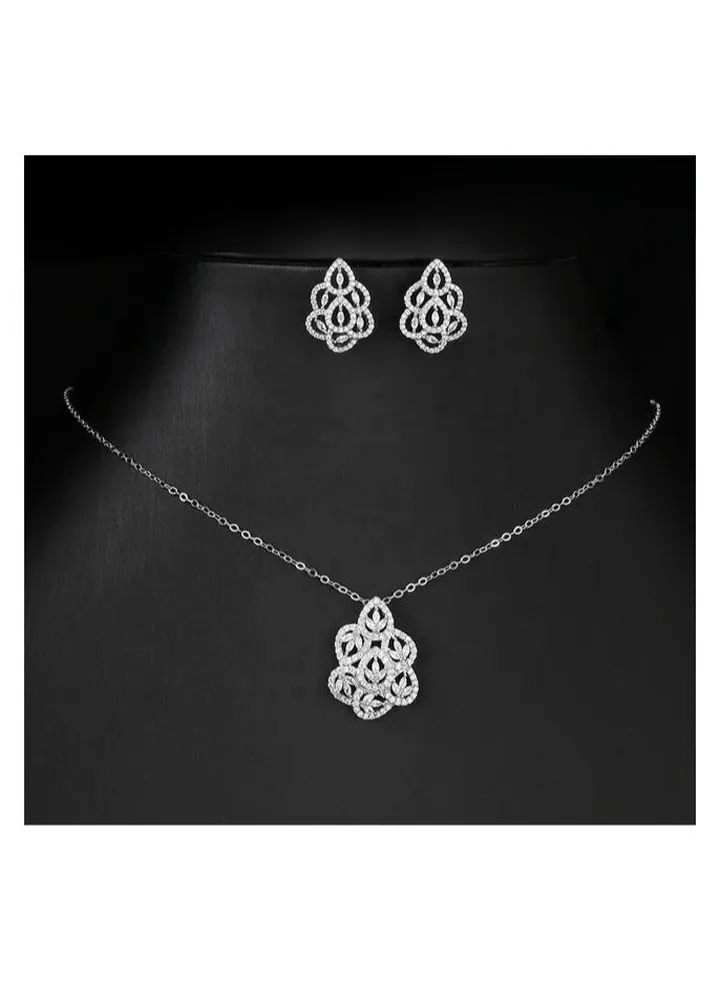 Zirconia necklace set
