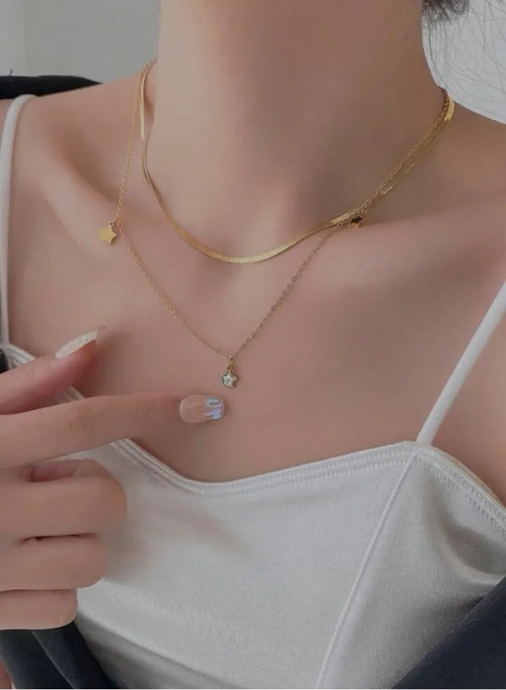 Gold Plated Stainless Steel Women's Necklace