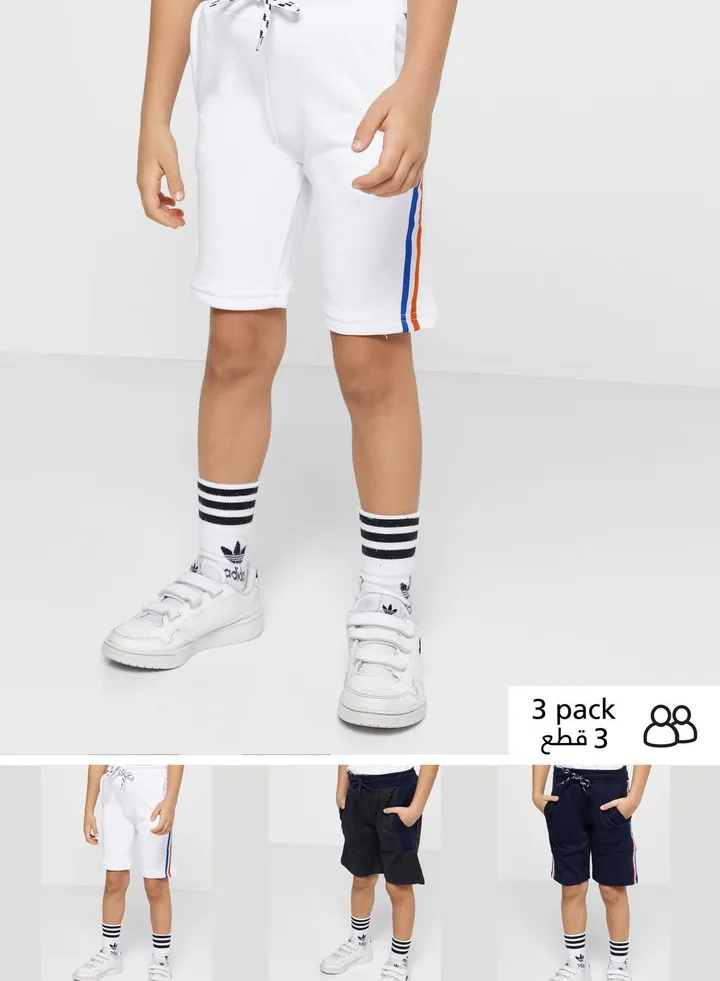 Boys 3 Pack Shorts