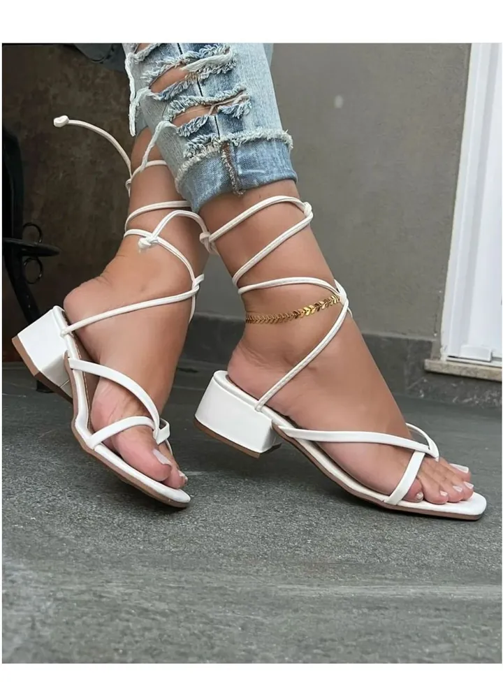 sandal heels sn - 300 White