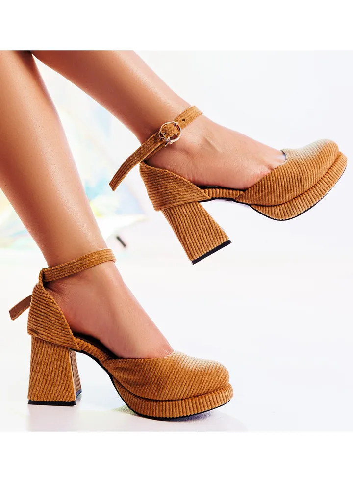 Sandal Heels Cloth Plush H-9 - Havan
