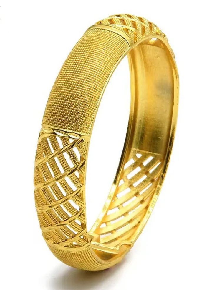22K Gold-Plated Bride Bracelet Ornaments Wedding Bracelets Bridal Jewelry 1 Piece