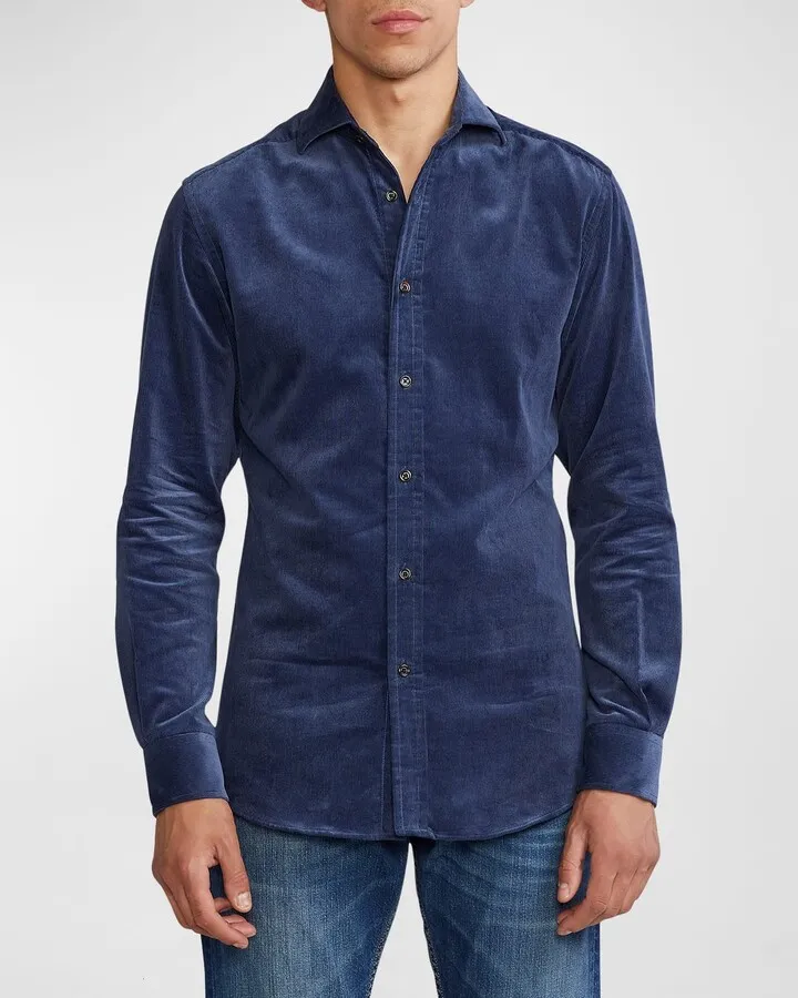 Men's Fine-Wale Corduroy Shirt