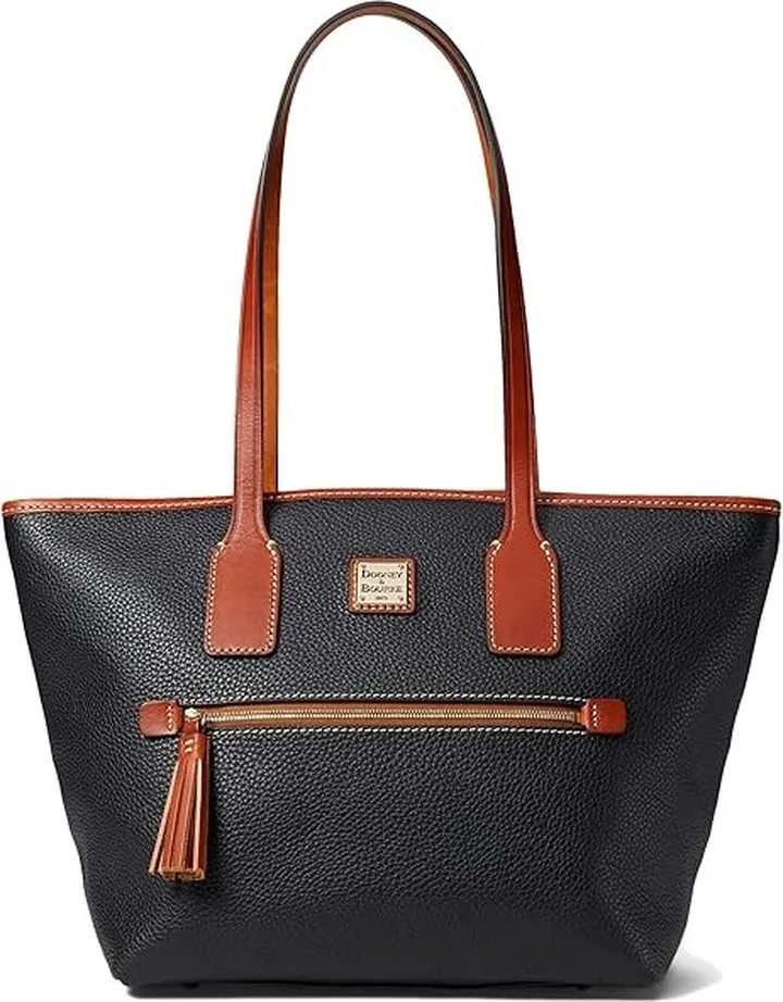 Dooney & Bourke Pebble Small Tote (Black) Handbags