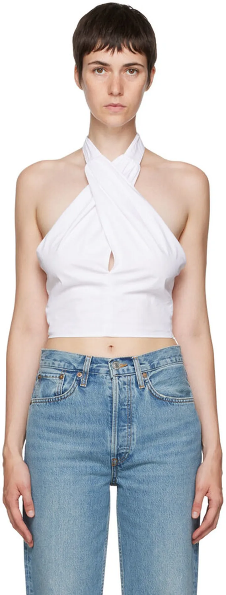 Staud White Kai Camisole