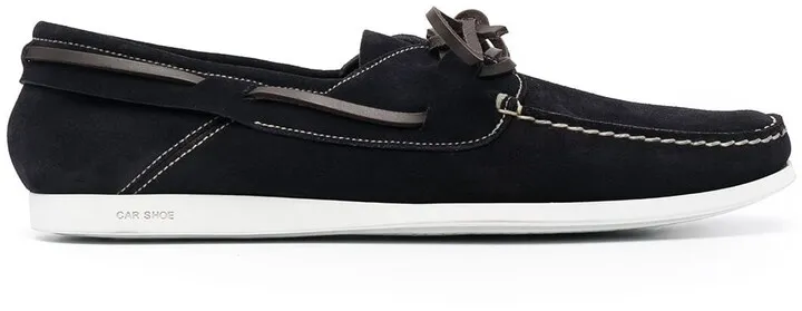 Lace-Up Leather Loafers
