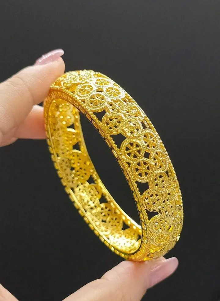 18k Gold Plated Bangle For Women