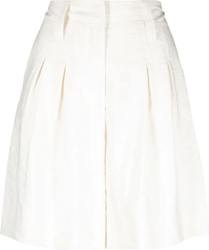 Wide-Leg Tailored Shorts