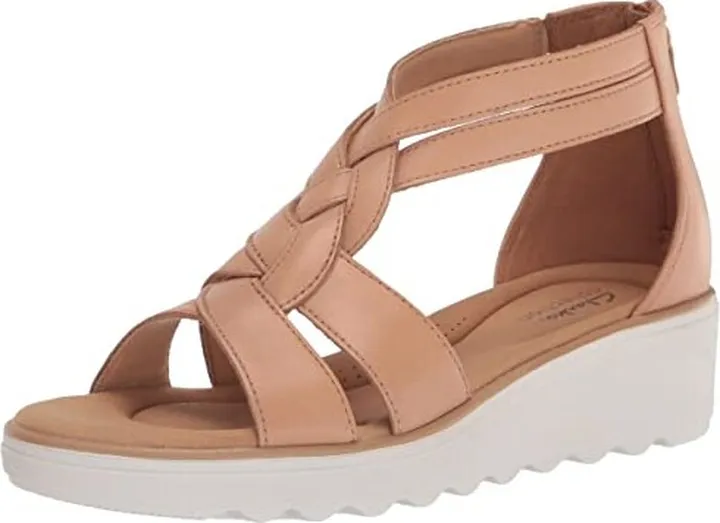Clarks mens Jillian Bright Wedge Sandal