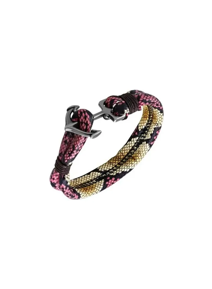 Snake Painted PU Leather Bracelet