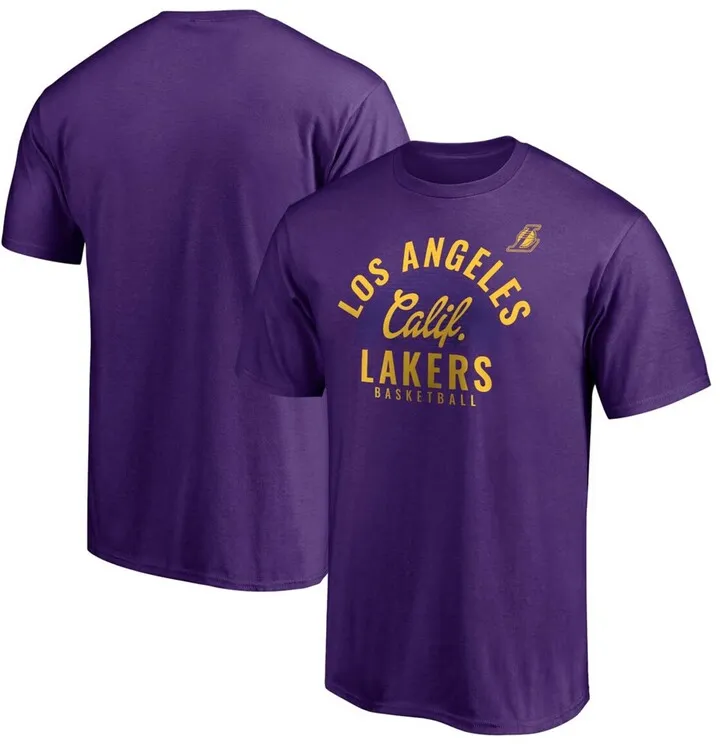 Men's Purple Los Angeles Lakers Post Up Hometown Collection T-shirt