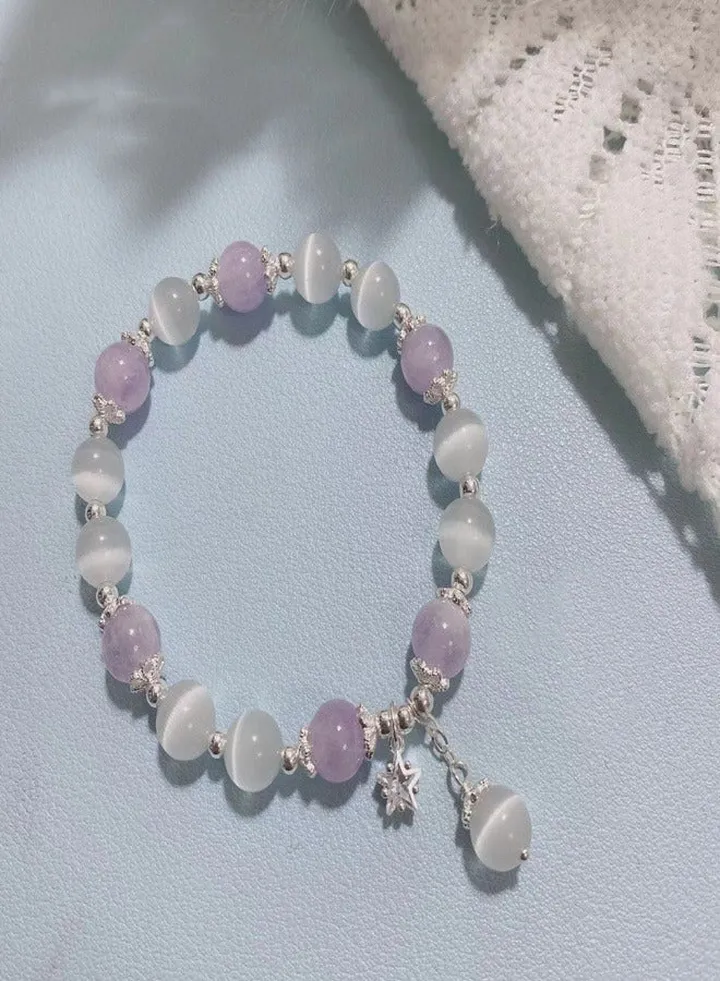 Cat's Eye Gemstone Bracelet Crystal Gemstone Pendant Best Gifts 2024