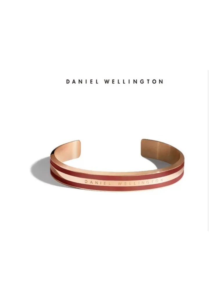 DANIEL WELLINGTON EMALIE TWO-TONE OPEN-ENDED BRACELET