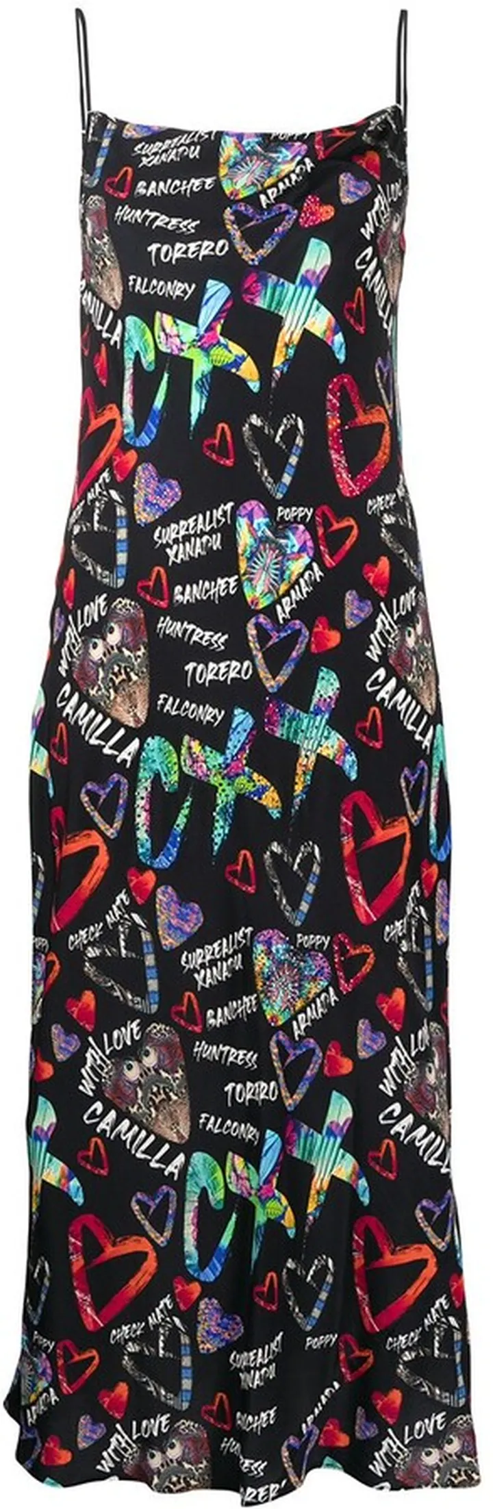 Tagged Up long bias slip dress