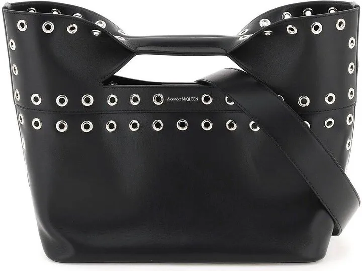 Eyelets-detailed Small Tote Bag