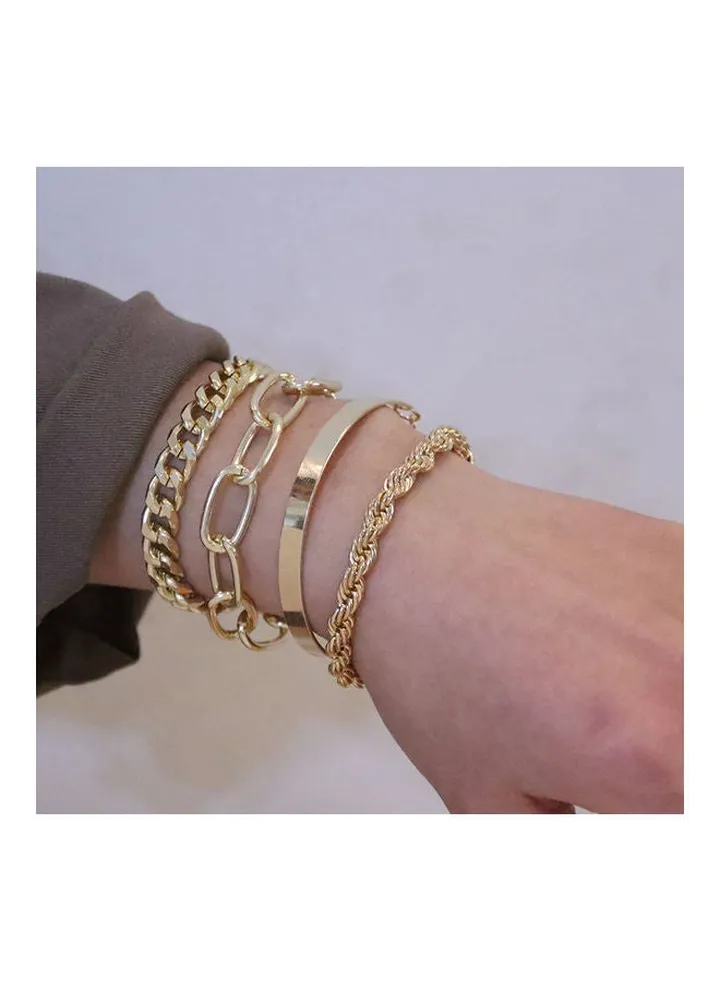 4-Piece Chain Bracelets