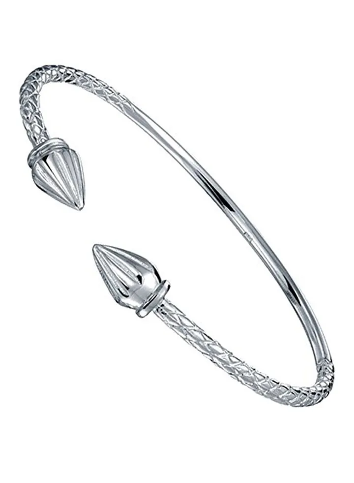 925 Sterling Silver Indian Style Bangle