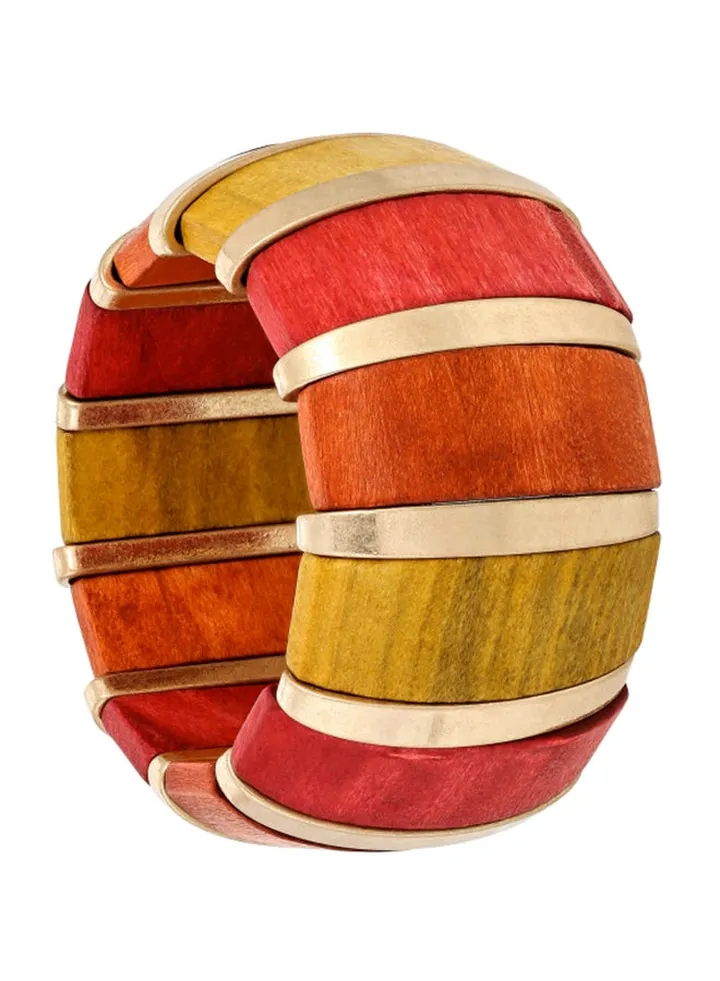 Faux Wood Bangle
