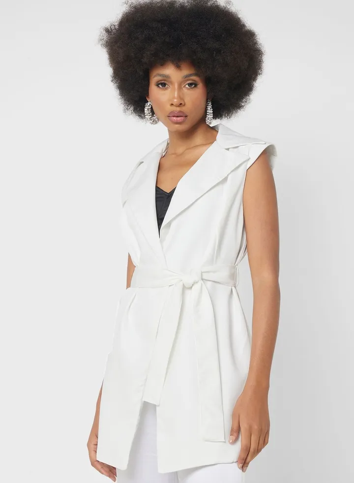 Sleeveless Blazer Vest